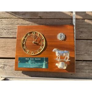 First place Bull clock vintage 1980s